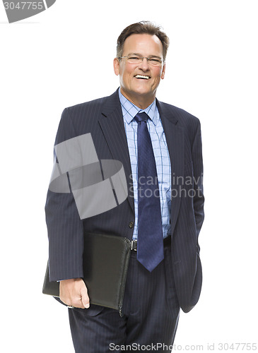 Image of Handsome Businessman Portrait on White