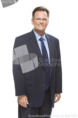 Image of Handsome Businessman Portrait on White