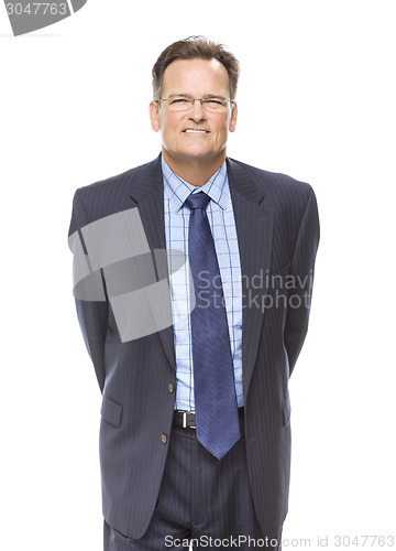 Image of Handsome Businessman Portrait on White