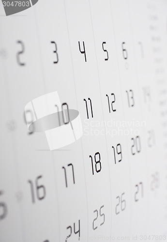 Image of Calendar page