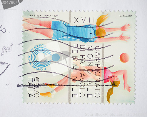 Image of Women volley ball stamp