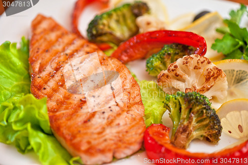 Image of salmon steak