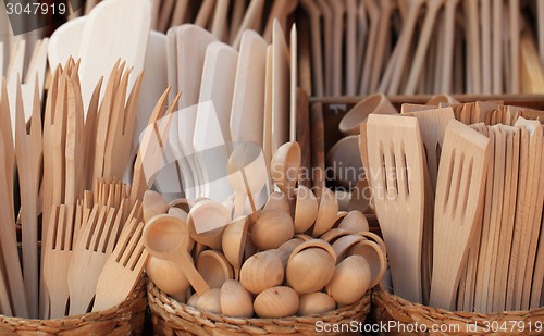 Image of kitchen wooden equipment 