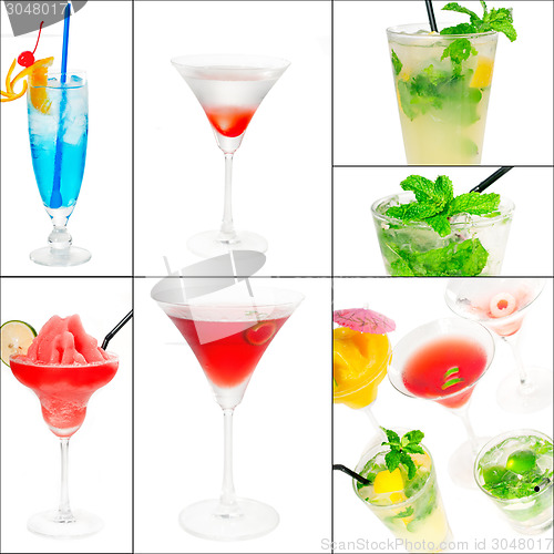 Image of cocktails collage