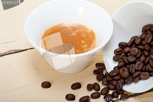 Image of espresso cofee and beans