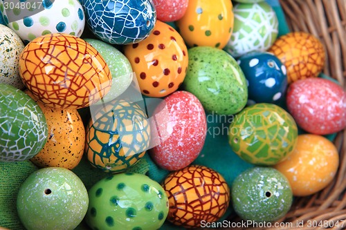 Image of easter eggs background