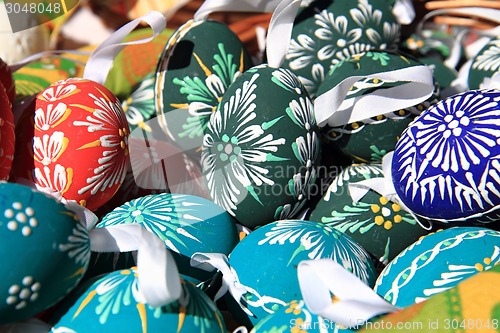 Image of easter eggs background