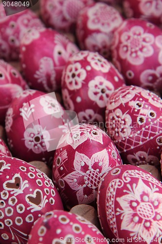 Image of easter eggs background