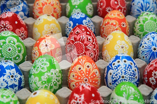 Image of easter eggs background