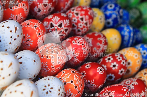 Image of easter eggs background