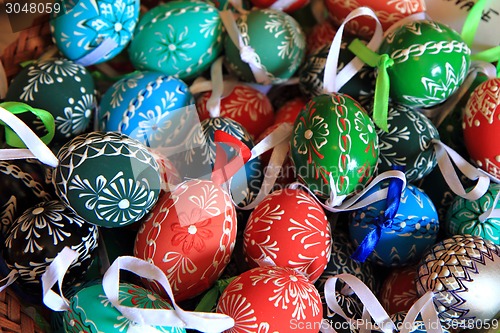 Image of easter eggs background