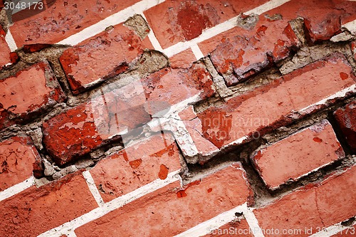 Image of texture of red brick