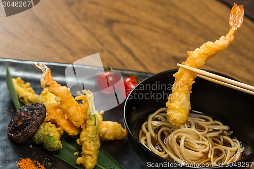 Image of Tempura Shrimps with Vegetables