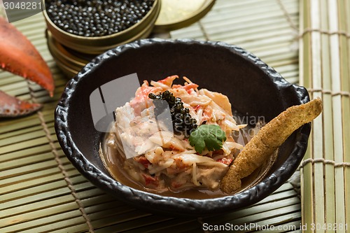 Image of Crab meat in a dish