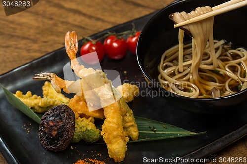 Image of Tempura Shrimps with Vegetables