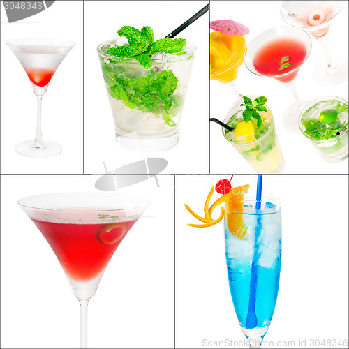 Image of cocktails collage