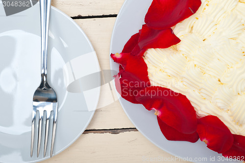 Image of whipped cream mango cake