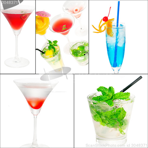 Image of cocktails collage