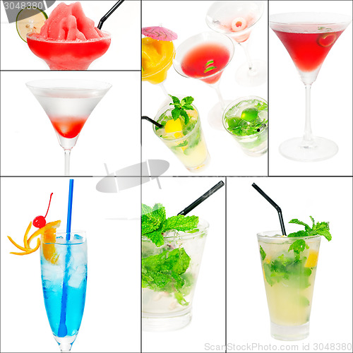 Image of cocktails collage