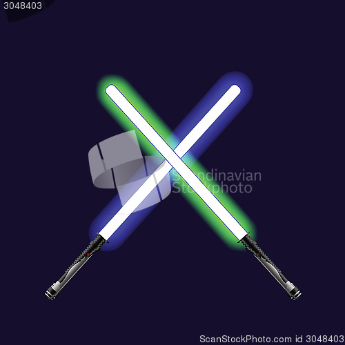 Image of light sabers