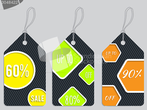 Image of Vivid color discount labels