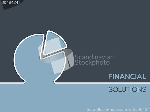 Image of Financial solutions advertising background