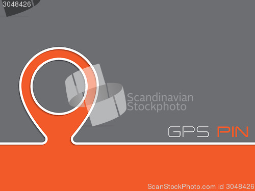 Image of Advertising background with gps pin