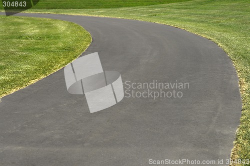 Image of Asphalt road turn