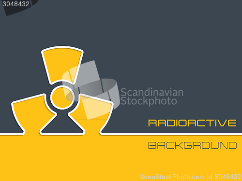 Image of Simple radioactive warning background design