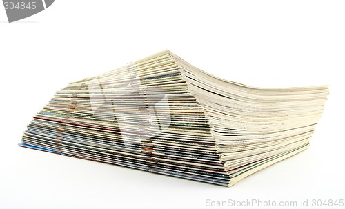 Image of Stack of old magazines