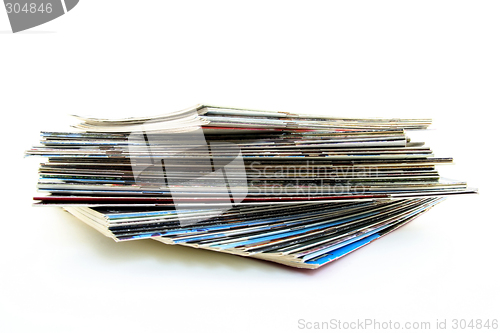 Image of Pile of old magazines