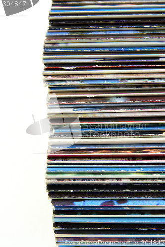 Image of Stacked old magazines