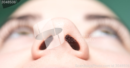 Image of woman nose