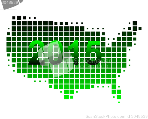 Image of Map of USA 2015