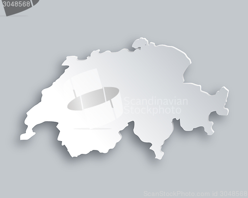 Image of Map of Switzerland
