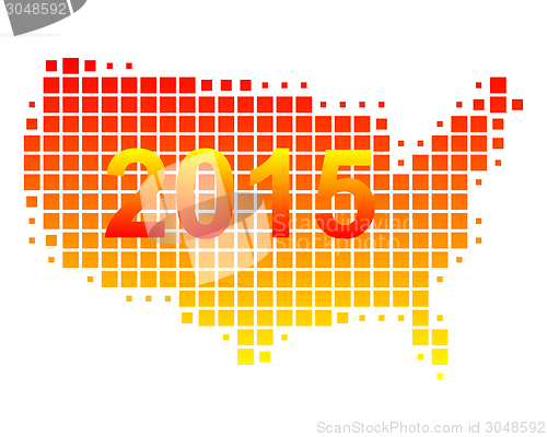 Image of Map of USA 2015