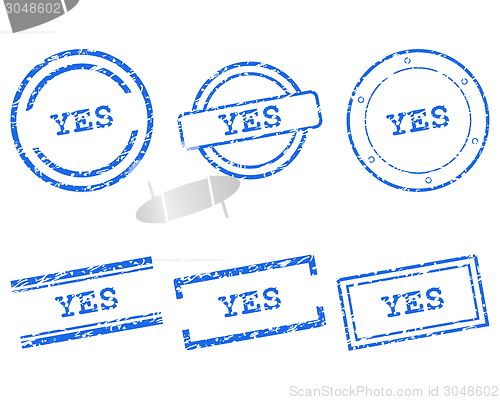 Image of Yes stamps