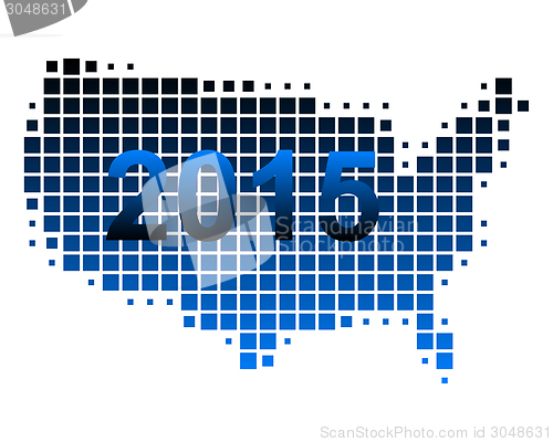 Image of Map of USA 2015