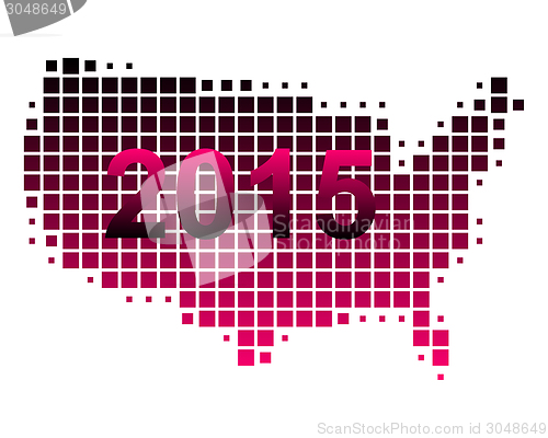 Image of Map of USA 2015