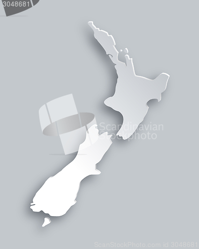 Image of Map of New Zealand