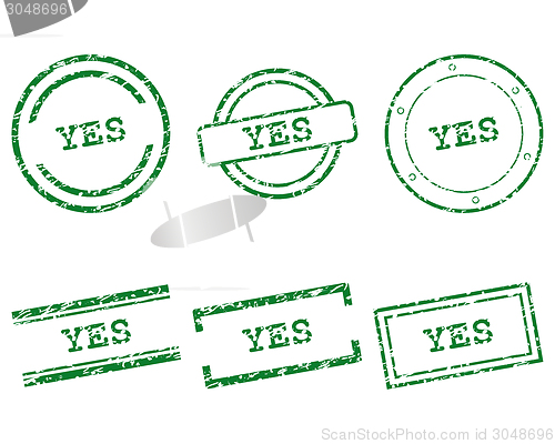 Image of Yes stamps
