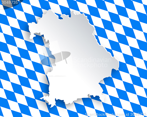 Image of Map and flag of Bavaria