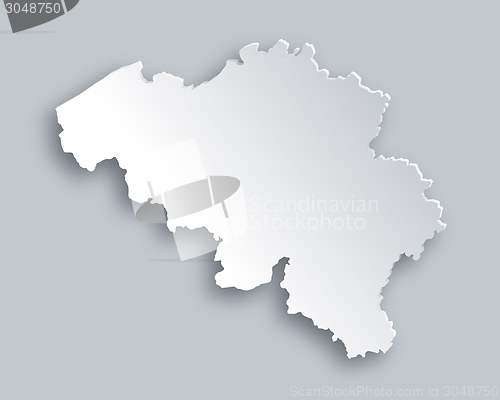 Image of Map of Belgium