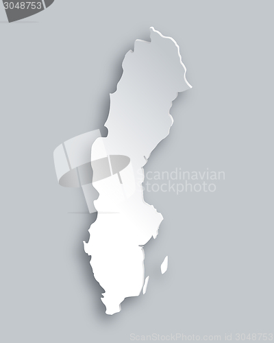 Image of Map of Sweden