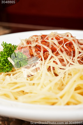 Image of pasta with meat