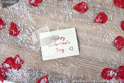 Image of happy valentines day note