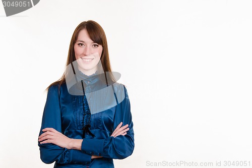 Image of Portrait of a young confident beautiful girl