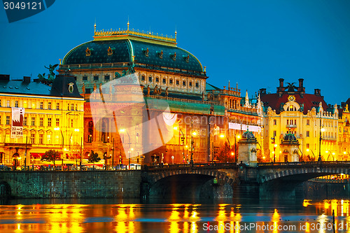 Image of The National Theatre (Narodni divadlo) in Prague