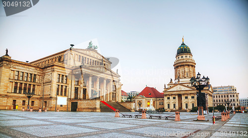 Image of Gendarmenmarkt square with Concert hall in Berlin