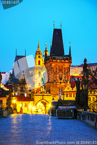 Image of The Old Town with Charles bridge in Prague